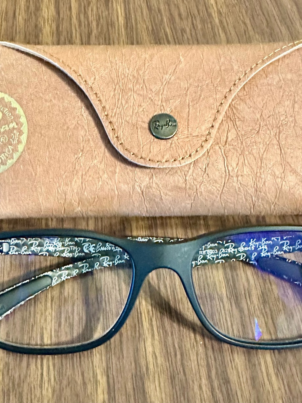 Ray Ban 8903 5263 Unisex Carbon Fiber Glasses 55-18-145 w/ Case